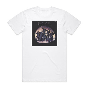 Wings Band On The Run 2 Album Cover T-Shirt White Wings Band On The Run 2 Album Cover T-Shirt White