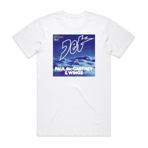 Wings Jet 1 Album Cover T-Shirt White Wings Jet 1 Album Cover T-Shirt White