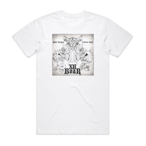 XII Boar Split Tongue Cloven Hoof Album Cover T-Shirt White