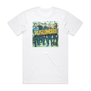 Yellowcard Greatest Hits Album Cover T-Shirt White Yellowcard Greatest Hits Album Cover T-Shirt White