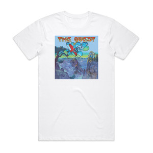 Yes The Quest Album Cover T-Shirt White Yes The Quest Album Cover T-Shirt White