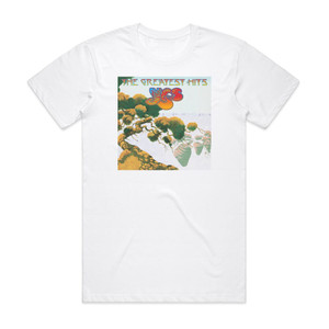 Yes The Greatest Hits Album Cover T-Shirt White Yes The Greatest Hits Album Cover T-Shirt White