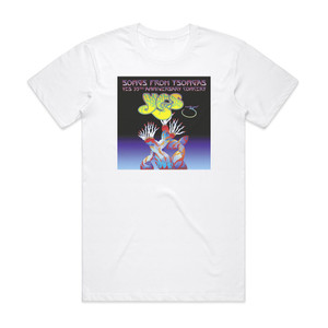 Yes Songs From Tsongas 35Th Anniversary Concert Album Cover T-Shirt White Yes Songs From Tsongas 35Th Anniversary Concert Album Cover T-Shirt White