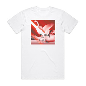 YOSHIKI Red Swan Album Cover T-Shirt White YOSHIKI Red Swan Album Cover T-Shirt White