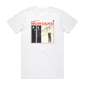 Yves Montand La Bicyclette Album Cover T-Shirt White Yves Montand La Bicyclette Album Cover T-Shirt White