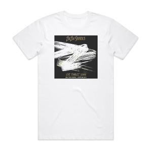 Zu Zu Sharks Love Tumbles Down Album Cover T-Shirt White Zu Zu Sharks Love Tumbles Down Album Cover T-Shirt White