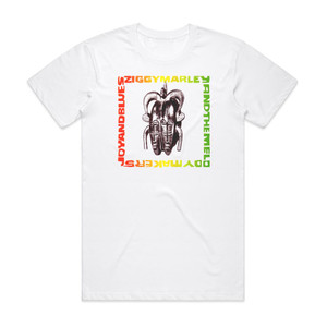 Ziggy Marley and The Melody Makers Joy And Blues Album Cover T-Shirt White Ziggy Marley and The Melody Makers Joy And Blues Album Cover T-Shirt White