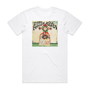 Ziggy Marley Fly Rasta Album Cover T-Shirt White Ziggy Marley Fly Rasta Album Cover T-Shirt White