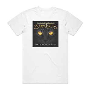 Zaedyus The Cat Before The Storm Album Cover T-Shirt White Zaedyus The Cat Before The Storm Album Cover T-Shirt White