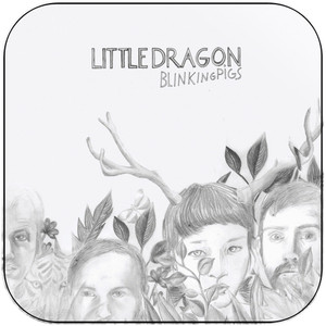 Little Dragon Blinking Pigs Album Cover Sticker