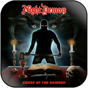 Night Demon Curse Of The Damned Album Cover Sticker