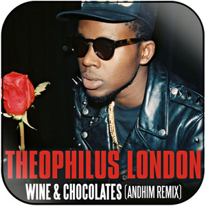 Theophilus London Wine Chocolates Andhim Remix Album Cover Sticker Theophilus London Wine Chocolates Andhim Remix Album Cover Sticker