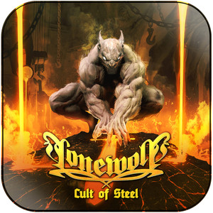 Lonewolf Cult Of Steel Album Cover Sticker Lonewolf Cult Of Steel Album Cover Sticker
