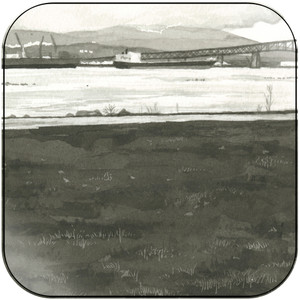 Loscil Sketches From New Brighton Album Cover Sticker Loscil Sketches From New Brighton Album Cover Sticker