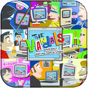 The Vandals Internet Dating Superstuds Album Cover Sticker The Vandals Internet Dating Superstuds Album Cover Sticker