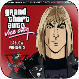 Various Artists Grand Theft Auto Vice City Volume 1 V Rock Album Cover Sticker Various Artists Grand Theft Auto Vice City Volume 1 V Rock Album Cover Sticker