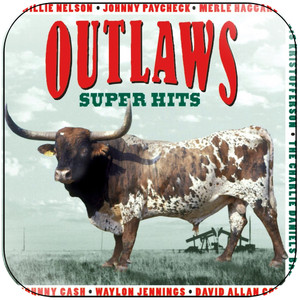 Various Artists Outlaws Super Hits Album Cover Sticker Various Artists Outlaws Super Hits Album Cover Sticker
