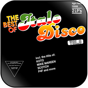 Various Artists The Best Of Italo Disco Volume 8 Album Cover Sticker Various Artists The Best Of Italo Disco Volume 8 Album Cover Sticker