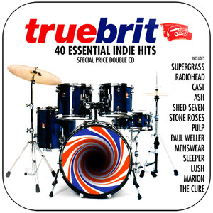 Various Artists True Brit 40 Essential Indie Hits Album Cover Sticker