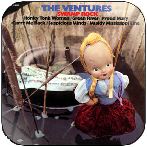 The Ventures Swamp Rock Album Cover Sticker The Ventures Swamp Rock Album Cover Sticker