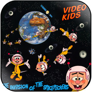 Video Kids The Invasion Of The Spacepeckers Album Cover Sticker
