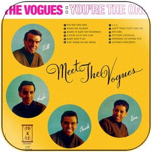 The Vogues Youre The One The Best Of The Vogues Album Cover Sticker The Vogues Youre The One The Best Of The Vogues Album Cover Sticker