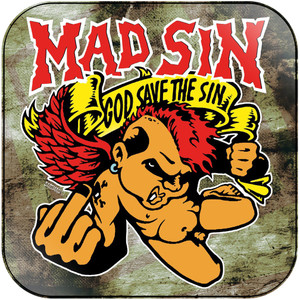 Mad Sin God Save The Sin Album Cover Sticker Mad Sin God Save The Sin Album Cover Sticker