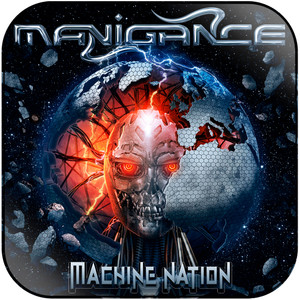 Manigance Machine Nation Album Cover Sticker Manigance Machine Nation Album Cover Sticker