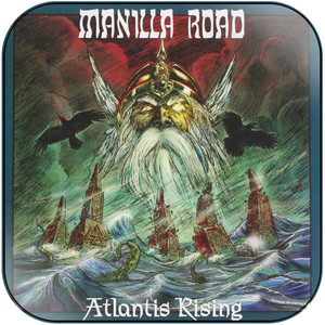 Manilla Road Atlantis Rising Album Cover Sticker Manilla Road Atlantis Rising Album Cover Sticker