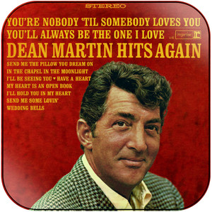 Dean Martin Dean Martin Hits Again Album Cover Sticker Dean Martin Dean Martin Hits Again Album Cover Sticker