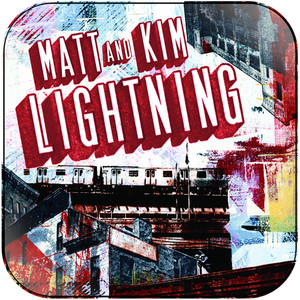 Matt and Kim Lightning Album Cover Sticker
