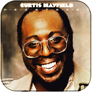 Curtis Mayfield Heartbeat Album Cover Sticker Curtis Mayfield Heartbeat Album Cover Sticker