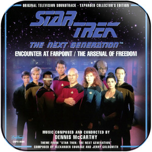 Dennis McCarthy Star Trek The Next Generation Encounter At Farpoint The Ars Album Cover Sticker Dennis McCarthy Star Trek The Next Generation Encounter At Farpoint The Ars Album Cover Sticker