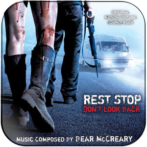 Bear McCreary Rest Stop Dont Look Back Album Cover Sticker Bear McCreary Rest Stop Dont Look Back Album Cover Sticker
