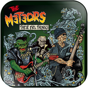 The Meteors These Evil Things Album Cover Sticker The Meteors These Evil Things Album Cover Sticker