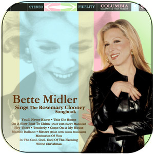Bette Midler Bette Midler Sings The Rosemary Clooney Songbook Album Cover Sticker Bette Midler Bette Midler Sings The Rosemary Clooney Songbook Album Cover Sticker