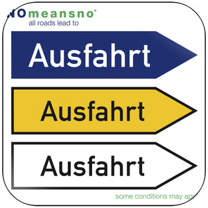 NoMeansNo All Roads Lead To Ausfahrt Album Cover Sticker NoMeansNo All Roads Lead To Ausfahrt Album Cover Sticker