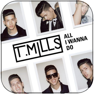 T Mills All I Wanna Do Album Cover Sticker T Mills All I Wanna Do Album Cover Sticker