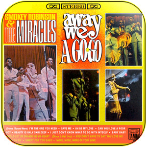 The Miracles Away We A Go Go Album Cover Sticker The Miracles Away We A Go Go Album Cover Sticker