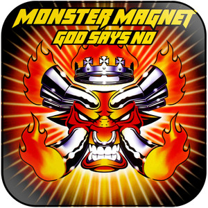 Monster Magnet God Says No-2 Album Cover Sticker Monster Magnet God Says No-2 Album Cover Sticker