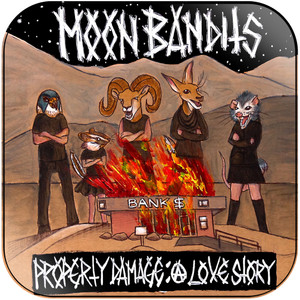 Moon Bandits Property Damage A Love Story Album Cover Sticker Moon Bandits Property Damage A Love Story Album Cover Sticker