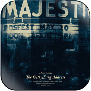 Moon Safari The Gettysburg Address Album Cover Sticker Moon Safari The Gettysburg Address Album Cover Sticker