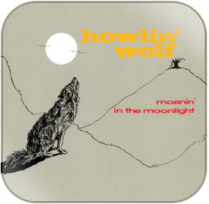Howlin Wolf Moanin in the Moonlight Album Cover Sticker Howlin Wolf Moanin in the Moonlight Album Cover Sticker