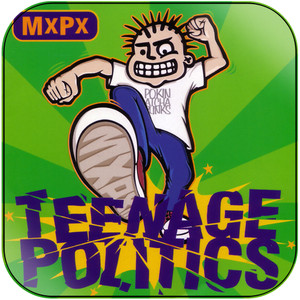 MxPx Teenage Politics Album Cover Sticker MxPx Teenage Politics Album Cover Sticker