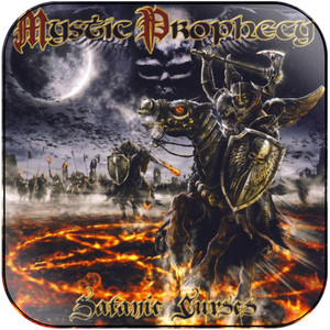 Mystic Prophecy Satanic Curses Album Cover Sticker Mystic Prophecy Satanic Curses Album Cover Sticker