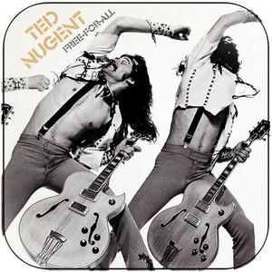 Ted Nugent Free For All Album Cover Sticker Ted Nugent Free For All Album Cover Sticker