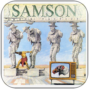 Samson Shock Tactics Album Cover Sticker Samson Shock Tactics Album Cover Sticker
