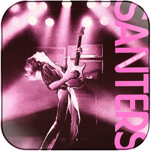 Santers Shot Down In Flames Album Cover Sticker Santers Shot Down In Flames Album Cover Sticker