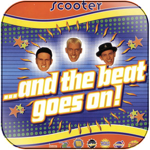 Scooter And The Beat Goes On Album Cover Sticker Scooter And The Beat Goes On Album Cover Sticker