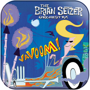The Brian Setzer Orchestra Vavoom Album Cover Sticker